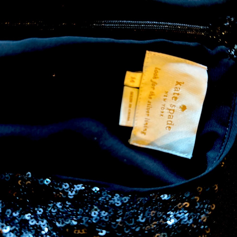 Kate spade sequin black dress size 14 never worn